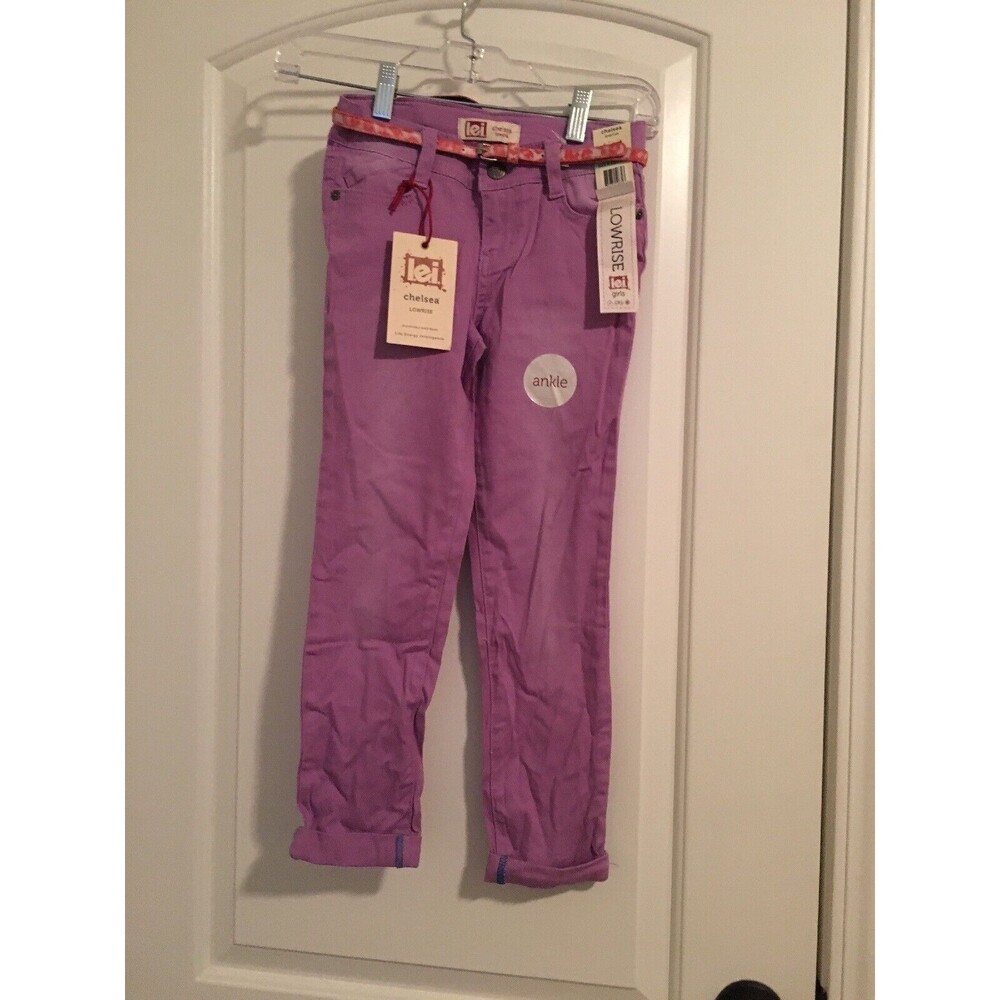 Lei Chelsea Girls Purple Jeans Pants Zip & Button Pockets Choose Your Size